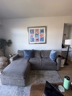 Living Spaces L Shape Sectional Couch