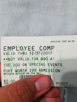 Fort Worth Zoo Ticket