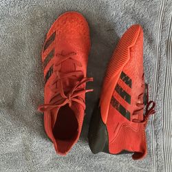 Red Adidas Predator Futsal Cleat- Size 4