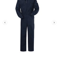 BULWARK MENS  MID-WEIGHT EXCEL   PPE FIRE RETARDANT DELUXE COVERALLS
