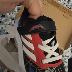 Adidas Spiderman kid shoes Size 10