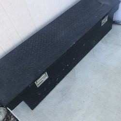 Black truck tool box