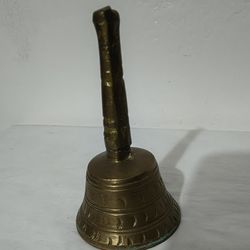 VINTAGE HAMMERED SOLID BRASS BELL 3.5"×1.7" - G1000