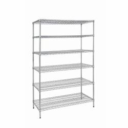 6-Tier Chrome Wire Shelving Unit