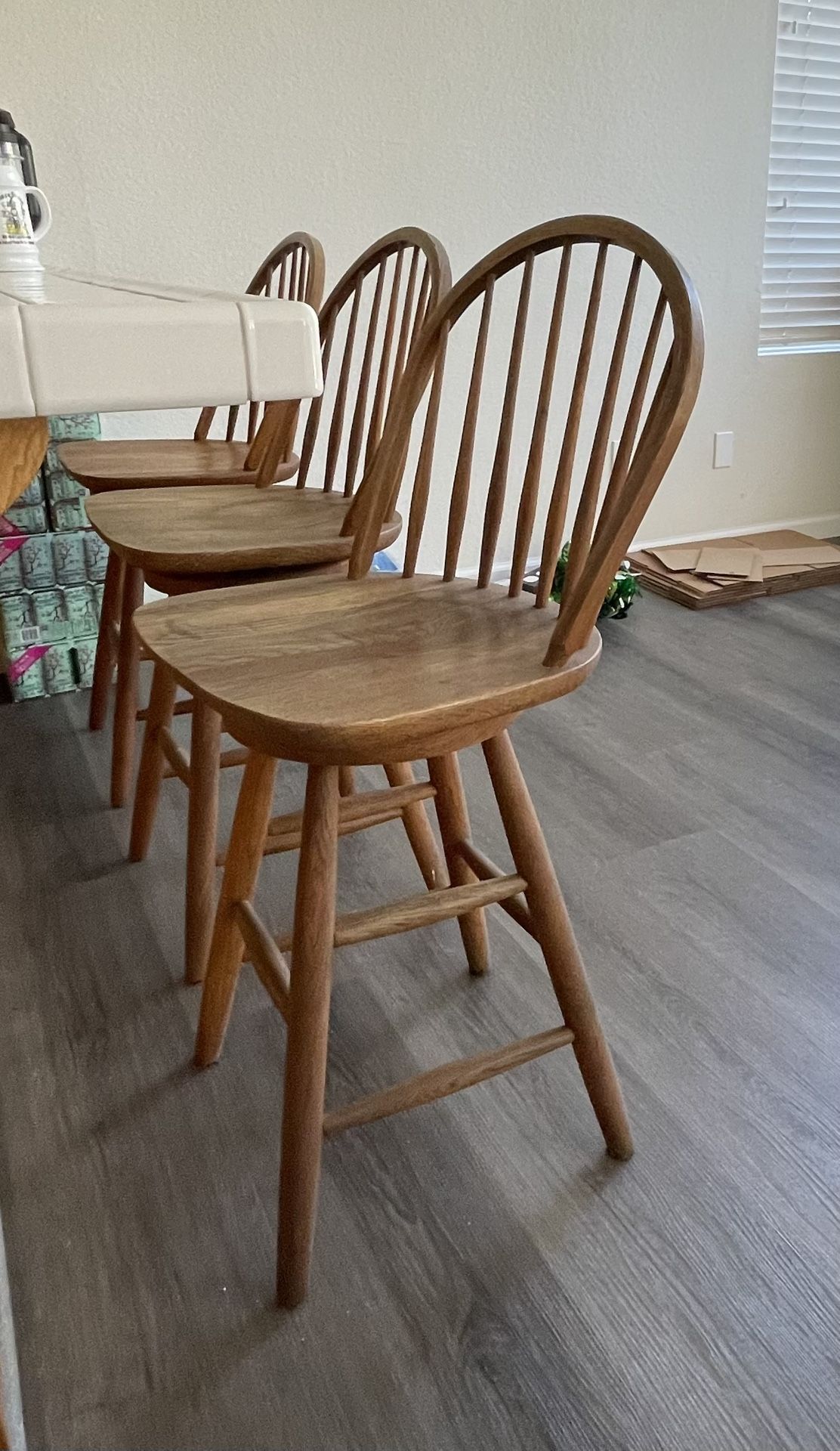 Brown Wooden Stools