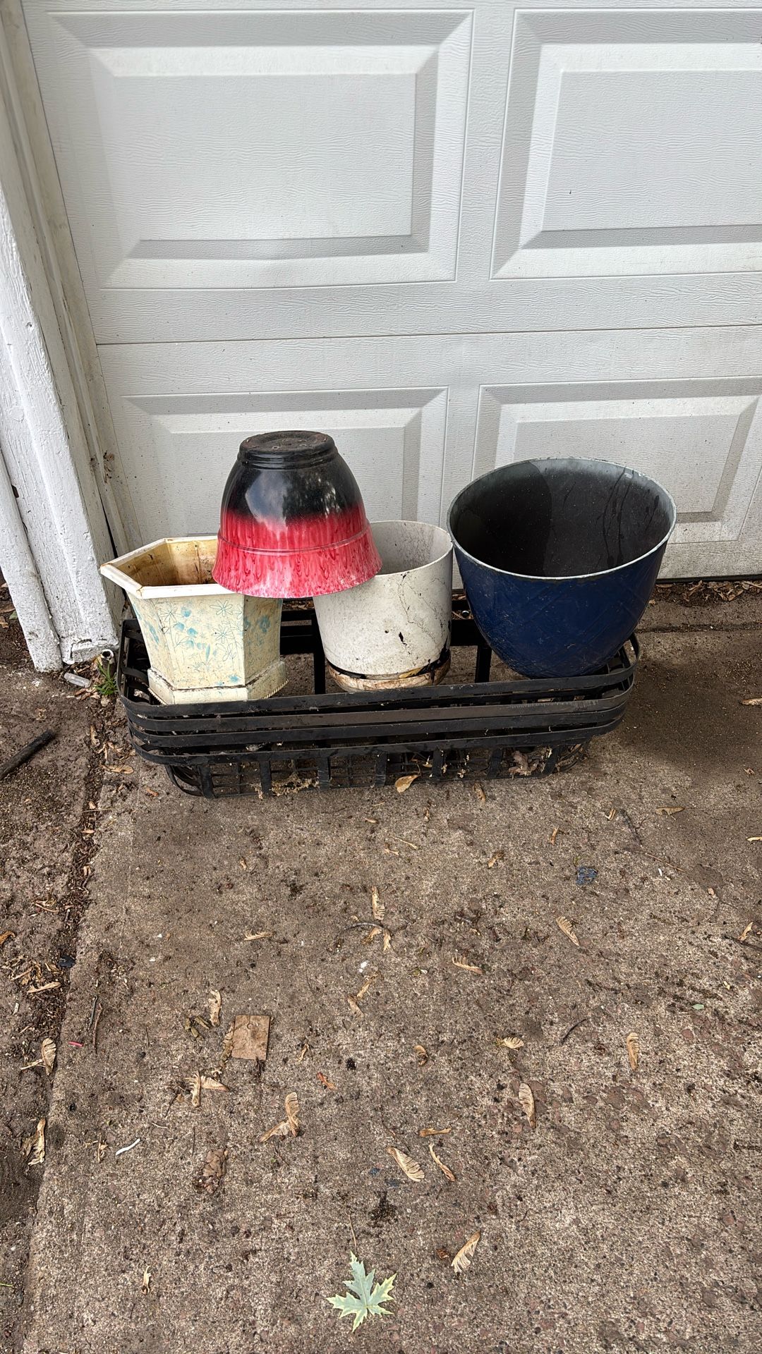 Four planters for the deck and four pots