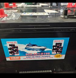 Group-27M, new battery, 1-year warranty
