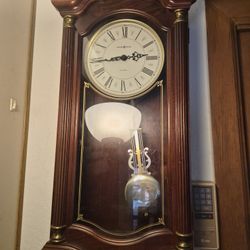 HOWARD MILLER GRANDFATHER WALL CLOCK