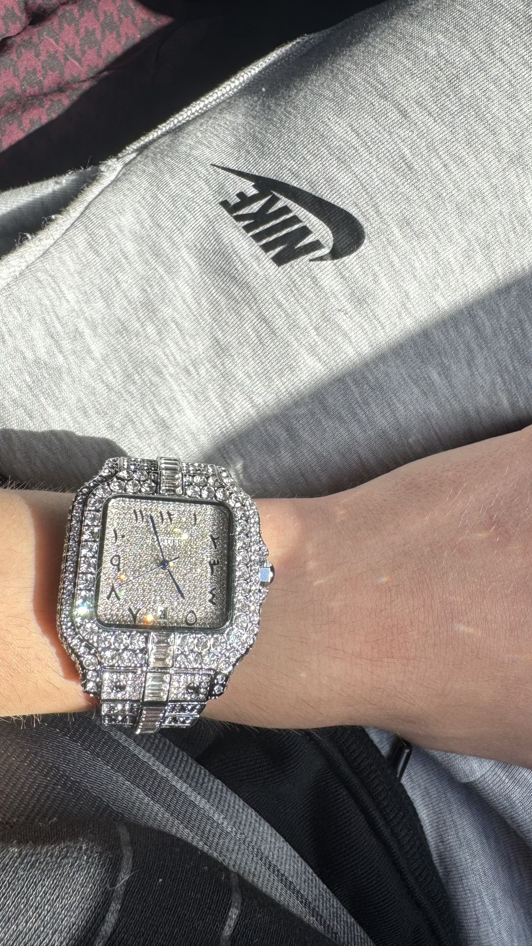 MOISSANITE Cartier Arabic Dial
