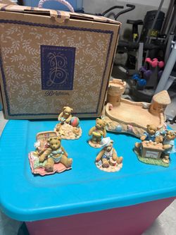 Cherished Teddies Beach Figurine Set