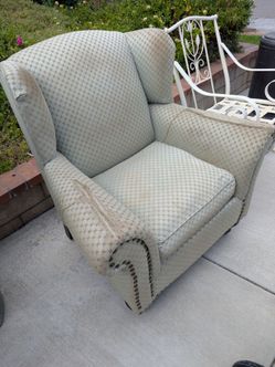Solid Wingback Accent Chair – Perfect Upholstery Project