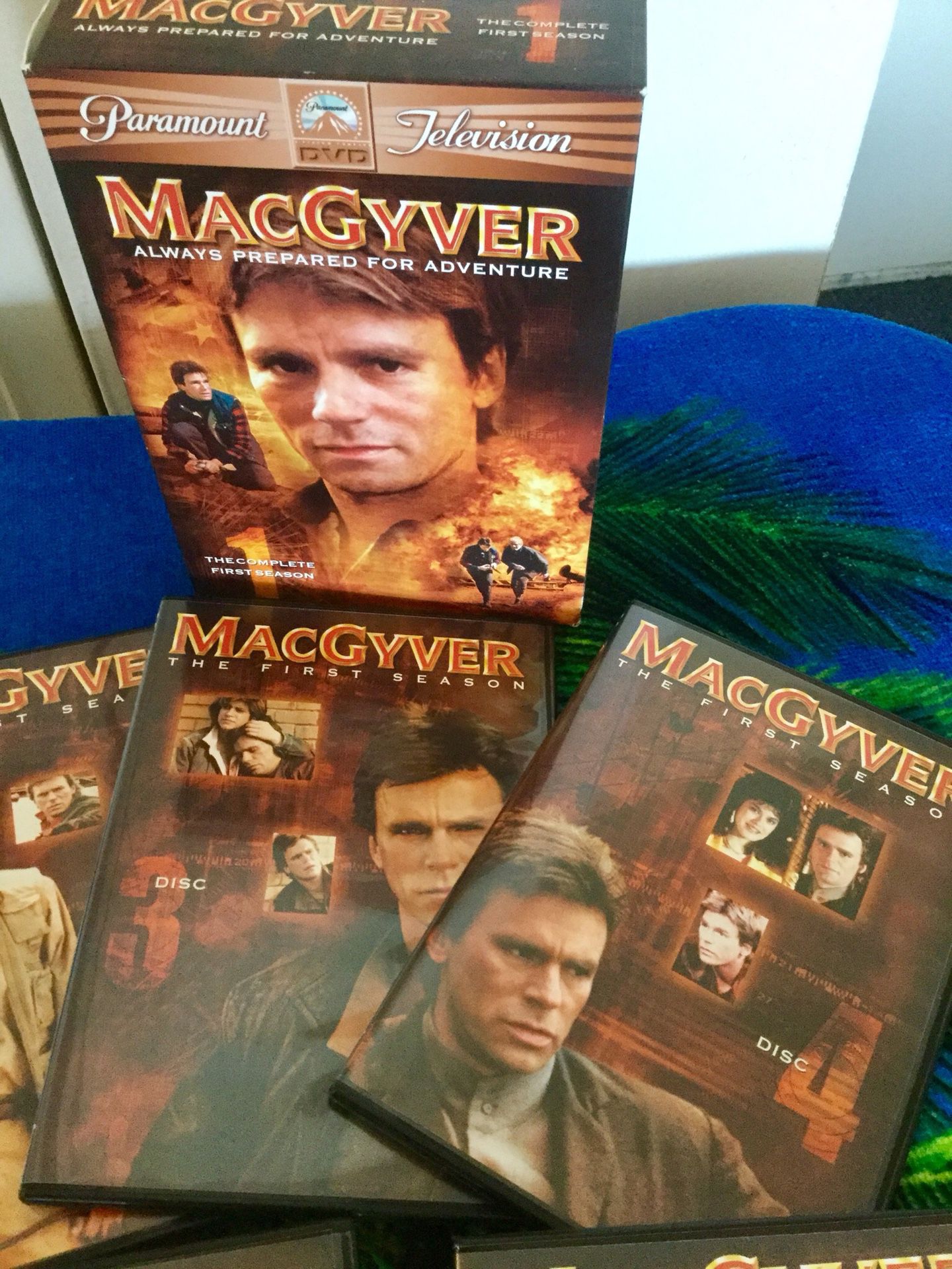 The Complete 1 st Season 6 DVD disc Movies / MacGyver Ready for Adventure 😎👍 🍿🎥📀💿