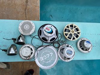 Boat speaker 8’, 6,5, 4’ subwoofer. All for $100