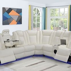 Sectional Power Reclining Disponibles En 4 Colores 