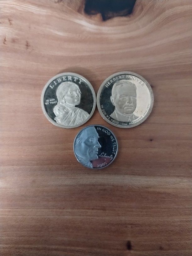 One Dollar Proofs And Nickel Proof