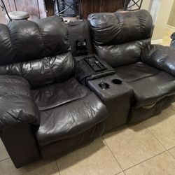 Real Leather Recliners 