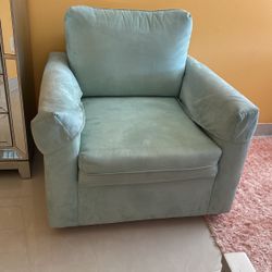 Couch And Chair Light Blue