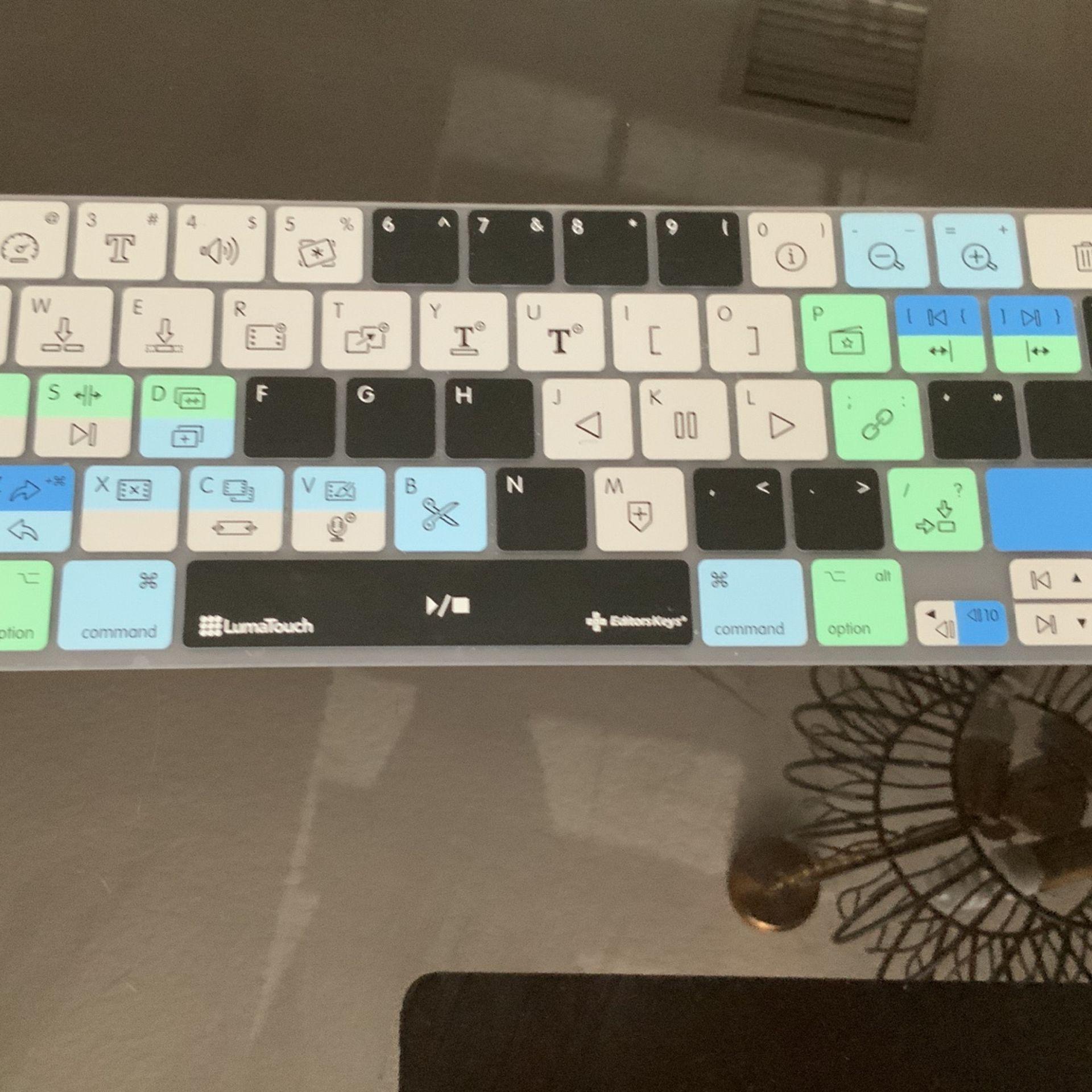 LumaFusion Keyboard Cover for iPad Pro 12" Magic Keyboard Cover | US Version | Does not fit Smart Keyboard