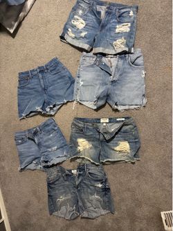 Women Jean shorts size 27-28 (7for all mankind pair)