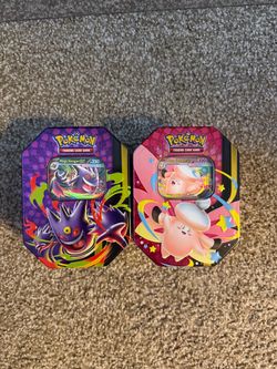 Pokémon Mega Gengar ex & Mega Clefable ex Tins