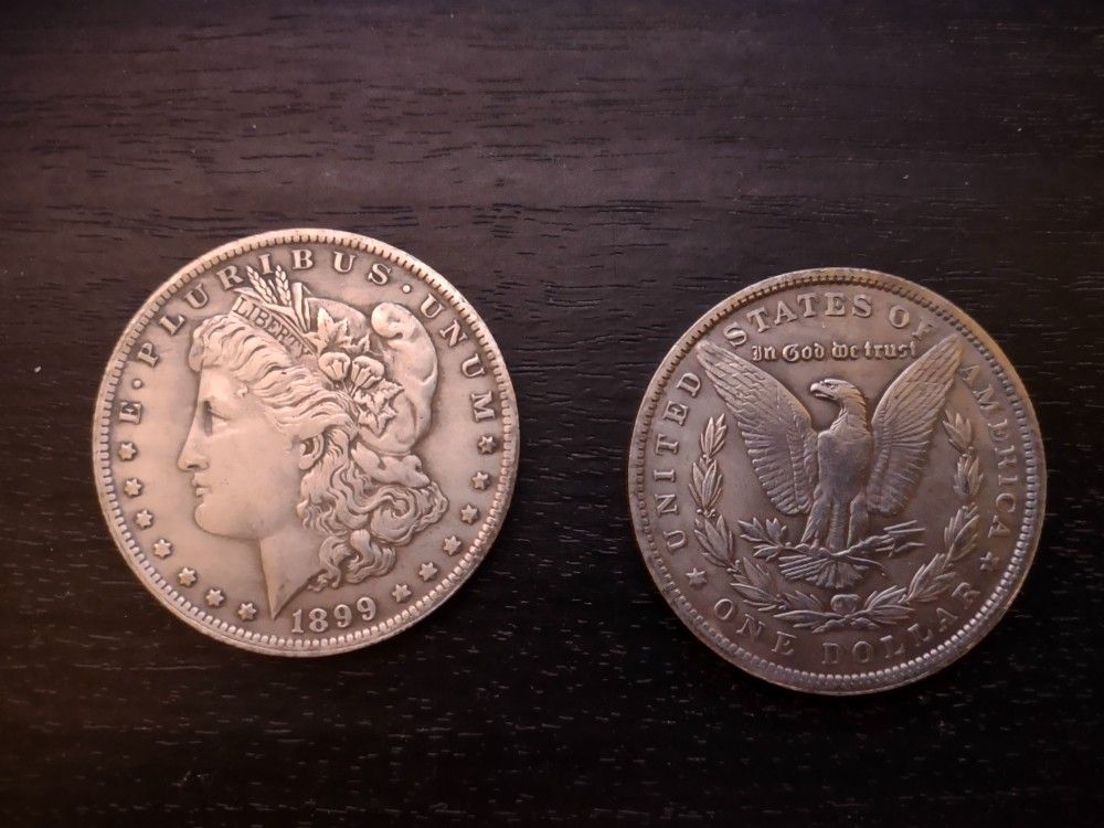 Morgan Silver Dollar - Vintage High Quality Replica (1 Coin)