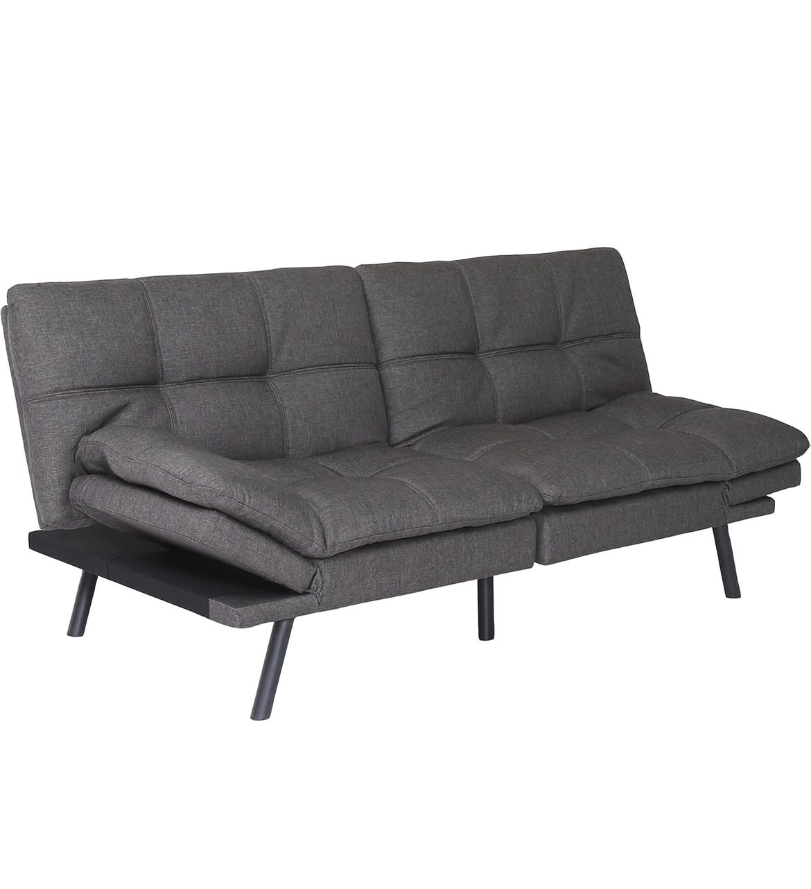 Convertible Memory Foam Futon Couch Bed, Modern Folding Sleeper Sofa