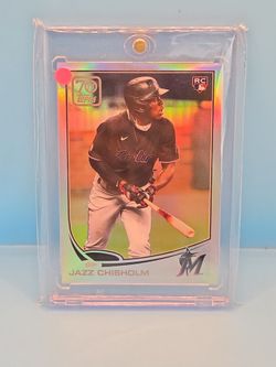 2021 TOPPS SERIES 2 JAZZ CHISHOLM 70 YEARS CHROME ROOKIE BOXTOPPER #70YTC-63