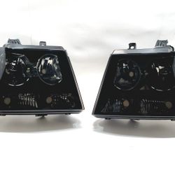 Headlights  For 2007-2014 Chevy Avalanche Tahoe Suburban