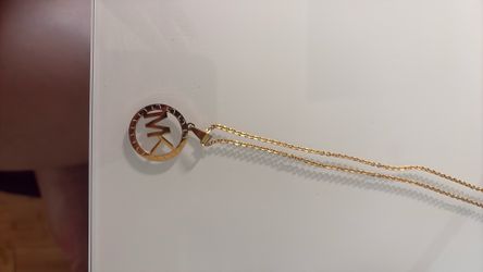 MK Gold-Tone Pendant Necklace