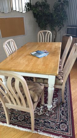 Table and 5 chairs