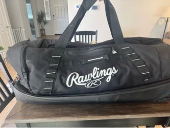 Rawlings YADI 2.0 Wheeled Catcher’s / Equipment Bag — Black — used