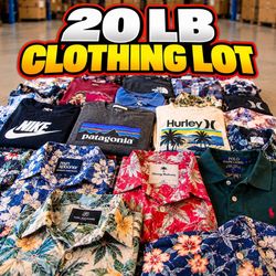 MENS SHIRT LOT 20 LB SMALL-3XL BULK RESALE CLOTHING WHOLESALE