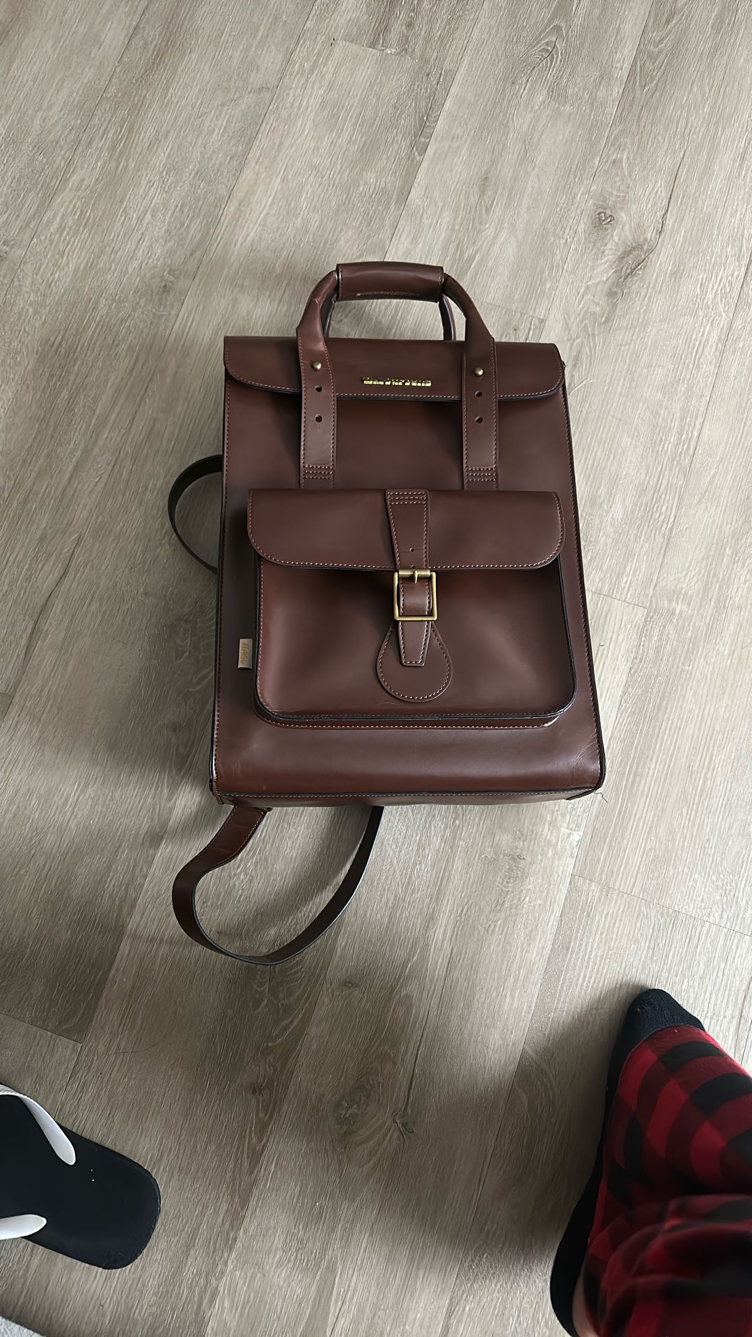 backpack mini travel bag Marvolia Vegan Leather Small Backpack, Light Blue Size:5'4