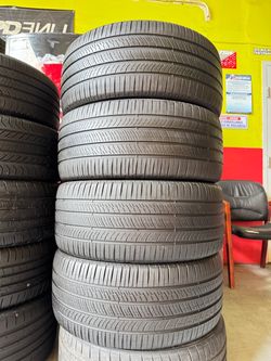 Set of 4 Tires 255/45/19 Pirelli Scorpion M-S EV Electric With 70-80% Left Tesla Model Y