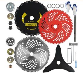 9" X36T/9 X20T/10 X80T/10 X3T Carbide Tip Weed Eater Blades With Adapter #4111//1-30