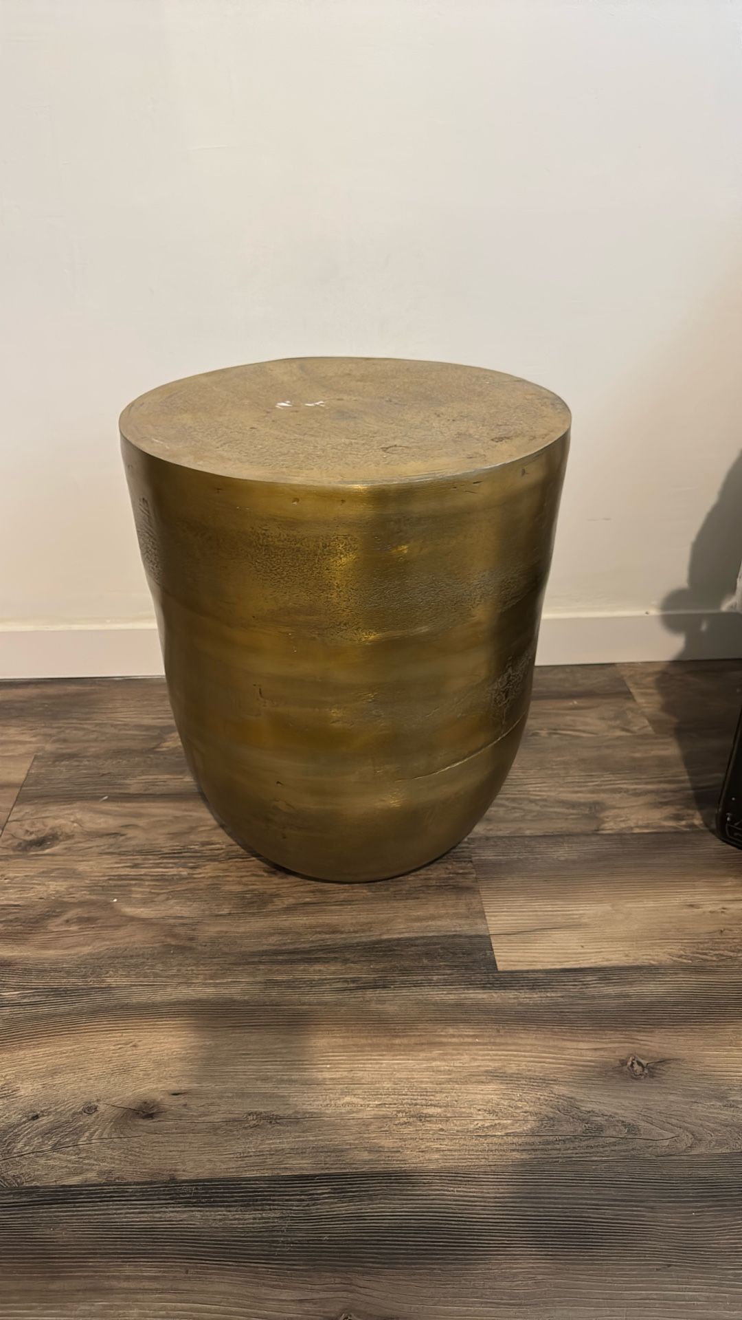 Brass Drum End Table