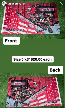 Buccaneers flag size 5’x3’