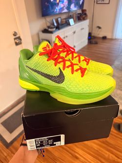 Nike Kobe VI Protro Grinch Sneakers Size 8.5