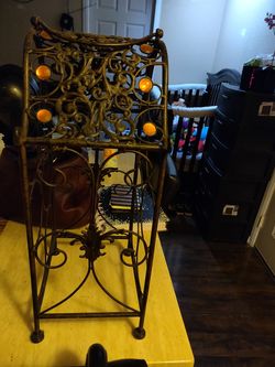 Wine metal rack
