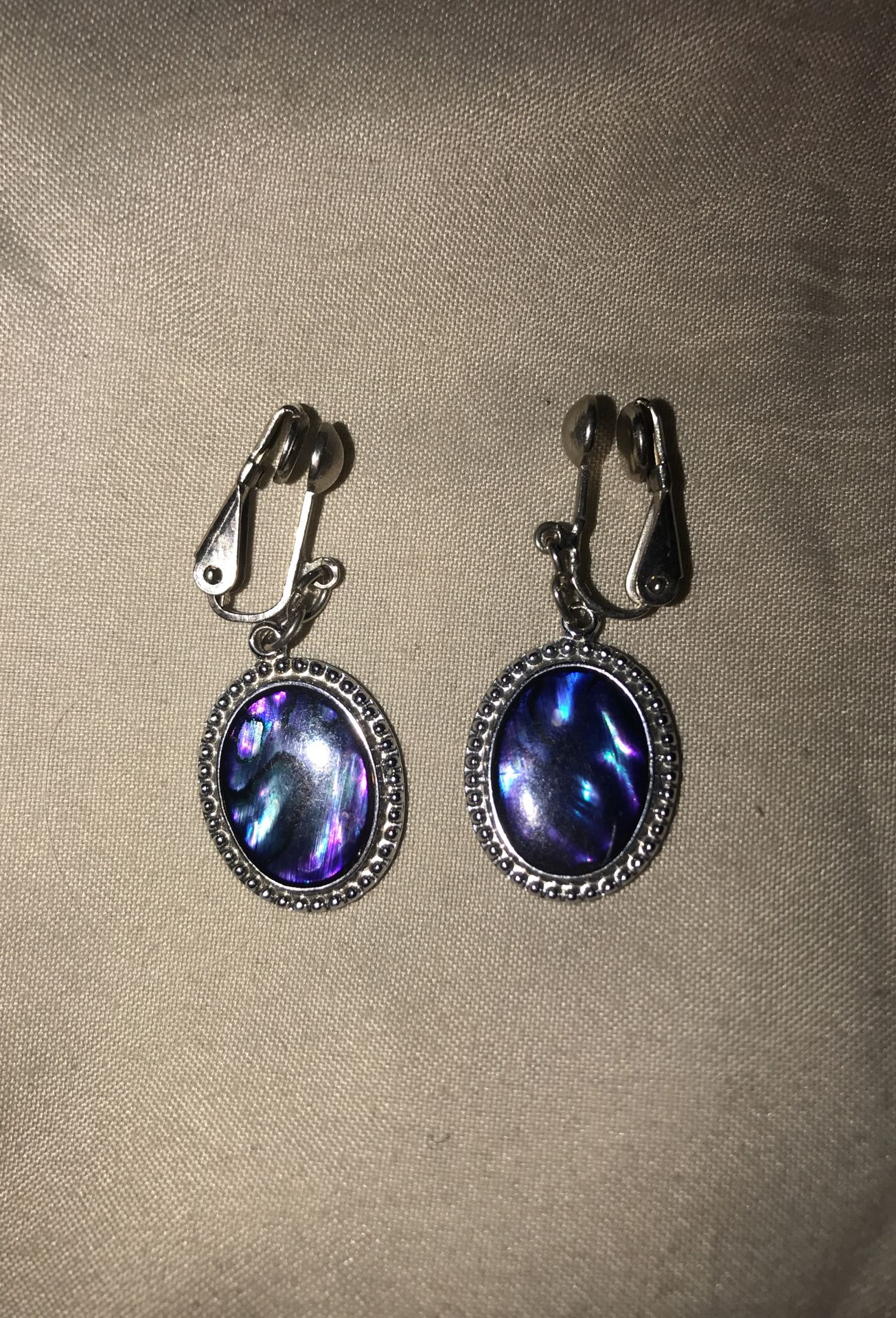 Cute Moonstone silver earrings for sale !!!