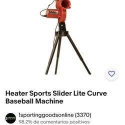 Heater Sports Slider Lite Curve Baseball Machine and Heater Sports Xtender 30 Ft. Batting Cage