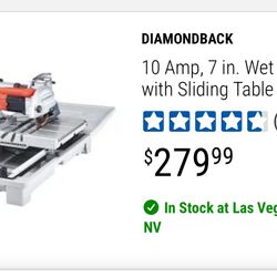 Tile Saw 7” With Table 