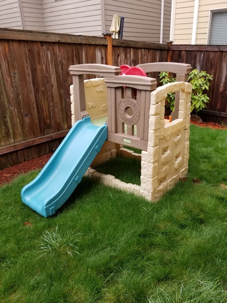 Step 2 Woodland climber and slide