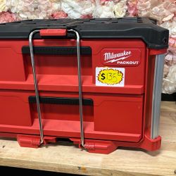 Milwaukee PACKOUT 22 in. 2-Drawer Tool Box with Metal Reinforced Corners