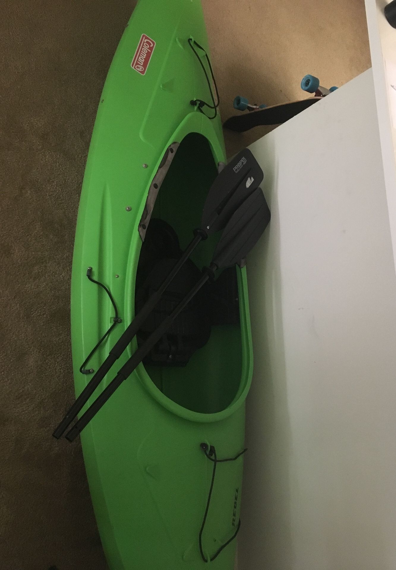 Coleman 10’ green kayak