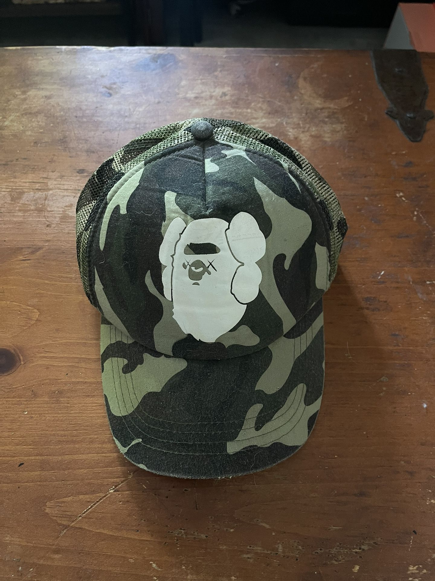 Vintage BAPE x KAWS Trucker Hat