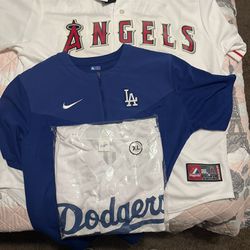 JERSEY DODGERS ANGELS PUJOLS FREEMAN VIN SCULLY NEW