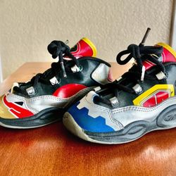 Vintage Y2k Reebok x Power Rangers Kids Boys 8 Allen Iverson Megazord