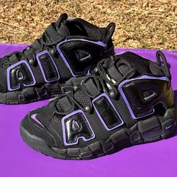5y Nike Air More Uptempo '96 Black Action Grape