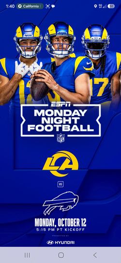 Rams vs. Bills 10/12 MNF